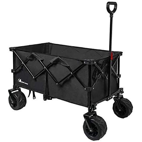 激安 Moon Lence Black キャンプ アウトドア ビーチ対応か 幅広大型タイヤ 大容量156l 折りたたみキャリーカート キャリーワゴン スーツケース キャリーバッグ