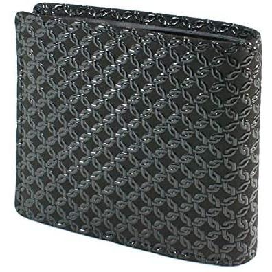 楽天ランキング1位 印傳屋 印伝 二つ折り財布 札入s 黒地 黒漆 輪繋ぎ小柄 08 01 177 ブラック 50 Off Clinilab Net