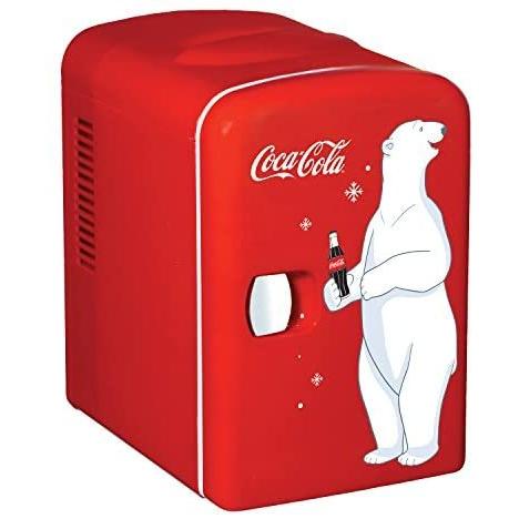 注目の コカコーラデザインミニ冷蔵庫 Kwc 4 Coca Cola Personal 6 Can新デザイン 輸入品 レッド 激安特価 Lewisfamilyinsurance Com
