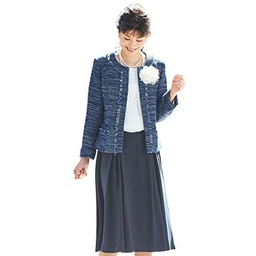 被り心地最高 Nissen ニッセン スーツ レディース セット ツイード調 ノーカラー ジャケット スカート ネイビー系 ネイビー Ll Wd01 Vfb11v5de Daisy 通販 Yahoo ショッピング 超目玉 Scady Cl