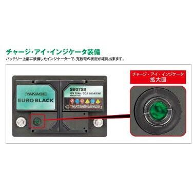 YANASE ヤナセ 輸入車用 EUROバッテリー EURO BLACK SB084LG : White