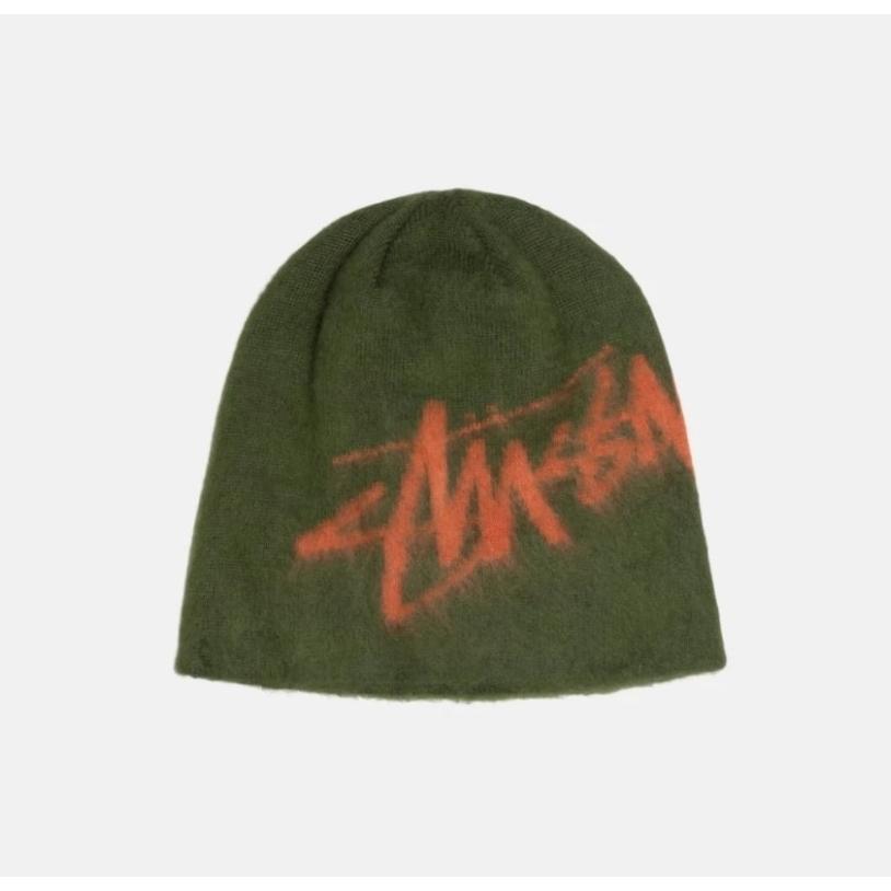 STUSSY（ステューシー） ニット帽 BRUSHED OUT STOCK SKULLCAP BEANIE