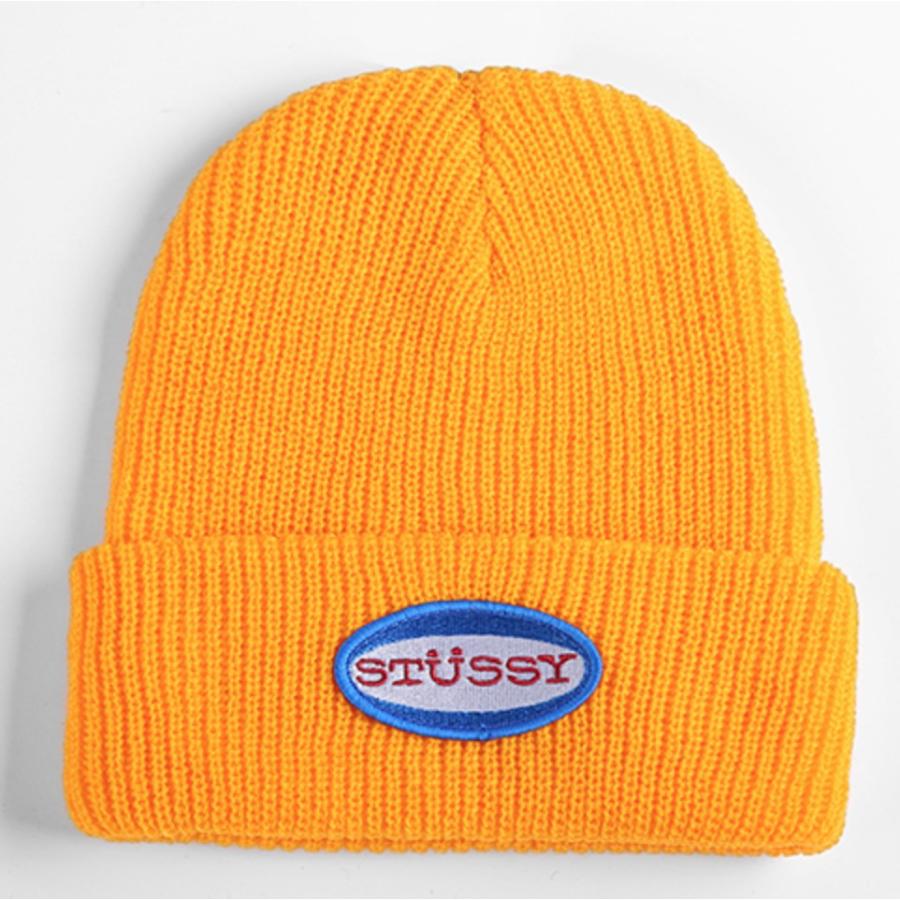 STUSSY（ステューシー） ニット帽 STUSSY OVAL PATCH CUFF BEANIE CAP