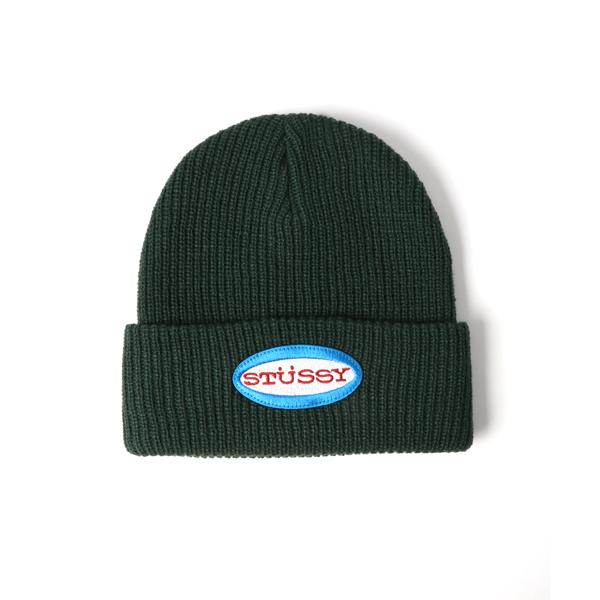 STUSSY（ステューシー） ニット帽 STUSSY OVAL PATCH CUFF BEANIE CAP