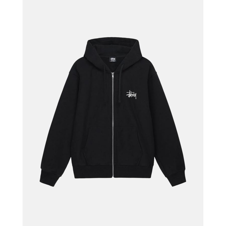 STUSSY ステューシー BASIC ZIP HOOD 1974259 [full zip hooded sweat] パーカー フード フーディ トップス Zip up Hoody Parker ジップパーカー [並行輸入品]｜white-wind-shop｜02