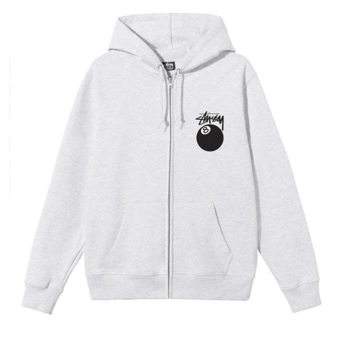 STUSSY ステューシー 8 BALL ZIP HOOD 1974735[full zip hooded sweat] パーカー フード フーディ トップス Zip up Hoody Parker ジップパーカー [並行輸入品]｜white-wind-shop｜04