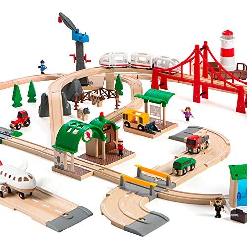 BRIO(ブリオ)WORLD ワールドデラックスセット [電車 船 飛行機 BRIO(ブリオ)WORLD ワールドデラックスセット [電車 船 飛行機
