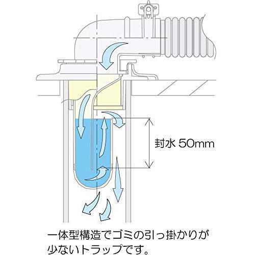 ミヤコ 洗濯機排水トラップ クリーン型 MB44CWM VP・VU50｜white-wings2｜05