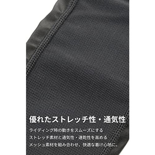 RSタイチ(アールエスタイチ) ステルス CE ニーガード(スリム) 膝・すね用プロテクター CEレベル1 ストレッチ 通気性 ブラック L [｜white-wings2｜03