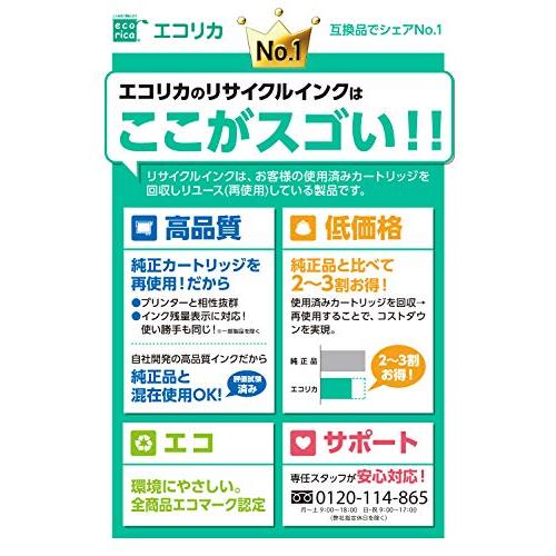 エコリカ エプソン SAT-BK対応リサイクルインク ブラック2本パック ECI-ESATB-2P 残量表示対応｜white-wings2｜05