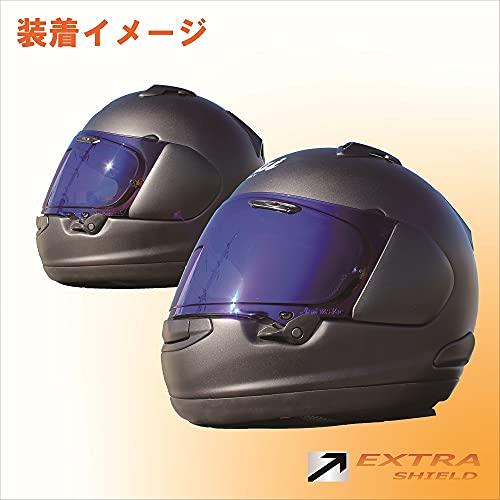 [山城] EXTRAシールド (エキストラ) ミラーシールド 【ARAI VAS-V MVシールド】 VAS-V MV セミスモーク/ブルー【R｜white-wings2｜12