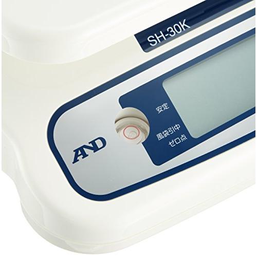 A&D デジタルはかり SH-30KN ≪ひょう量:30kg 最小表示:0.02kg 皿寸法