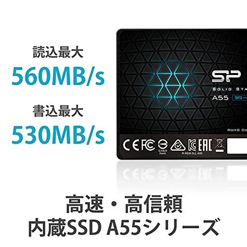 シリコンパワー SSD 2TB 3D NAND採用 SATA3 6Gb/s 2.5インチ 7mm PS4 