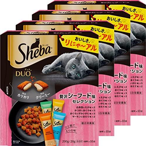 シーバ デュオ キャットフード 贅沢シーフード味セレクション 成猫用
