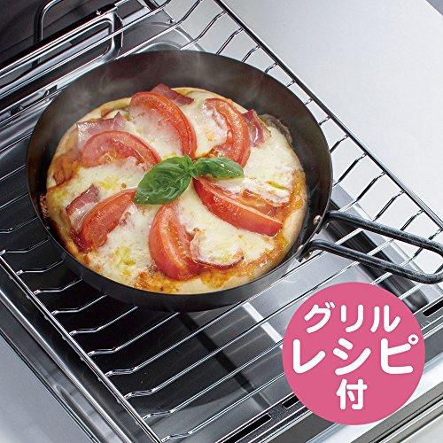 和平フレイズ 魚焼きグリルがオーブンに変身! アウトドア・キャンプにも 蓋付 鉄 グリルパン 丸型 18cm ランチーニ LR-7753｜white-wings2｜02