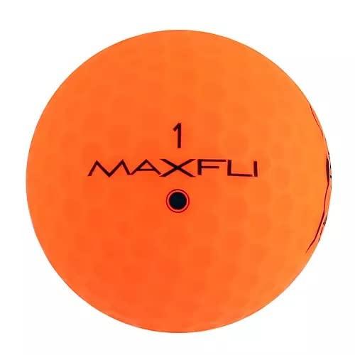 Maxfli (マックスフライ) ゴルフボール Straightfli Golf Balls ストレートフライ マットオレンジ 2022年モデル｜white-wings2｜02