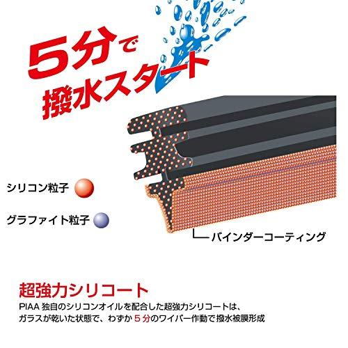 PIAA ワイパー ブレード 475mm 超強力シリコート 特殊シリコンゴム 1本入 呼番8 WSU48｜white-wings2｜07