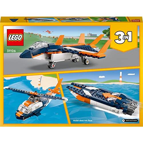 レゴ(LEGO) クリエイター 超音速ジェット 31126 おもちゃ ブロック プレゼント 飛行機 ひこうき 男の子 女の子 7歳以上｜white-wings2｜05