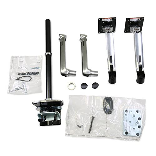 エルゴトロン LX デスク デュアル モニターアーム 縦ロングポール ホワイト エルゴトロン（ergotron） LX デスクマウント デュアル モニターアーム