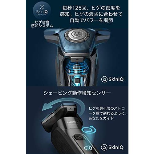 【洗浄器付き】フィリップス 7000 シリーズ メンズ 電動シェーバー 電気シェーバー 髭剃り 父の日 45枚スティールプレシジョン刃・360-｜white-wings2｜03