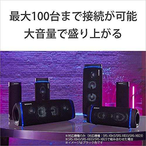 ソニー ワイヤレスポータブルスピーカー SRS-XB33 : 防水/防塵/防錆/Bluetooth/重低音モデル/マイク付き/ライティング機能搭｜white-wings2｜02