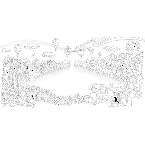 世界一周 ぬり絵の旅 around the world trip かわいい楽しいぬり絵