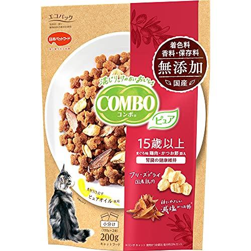 コンボ　ピュア　15歳　50袋 コンボ キャットフード ピュア キャット 15歳以上用 【無添加