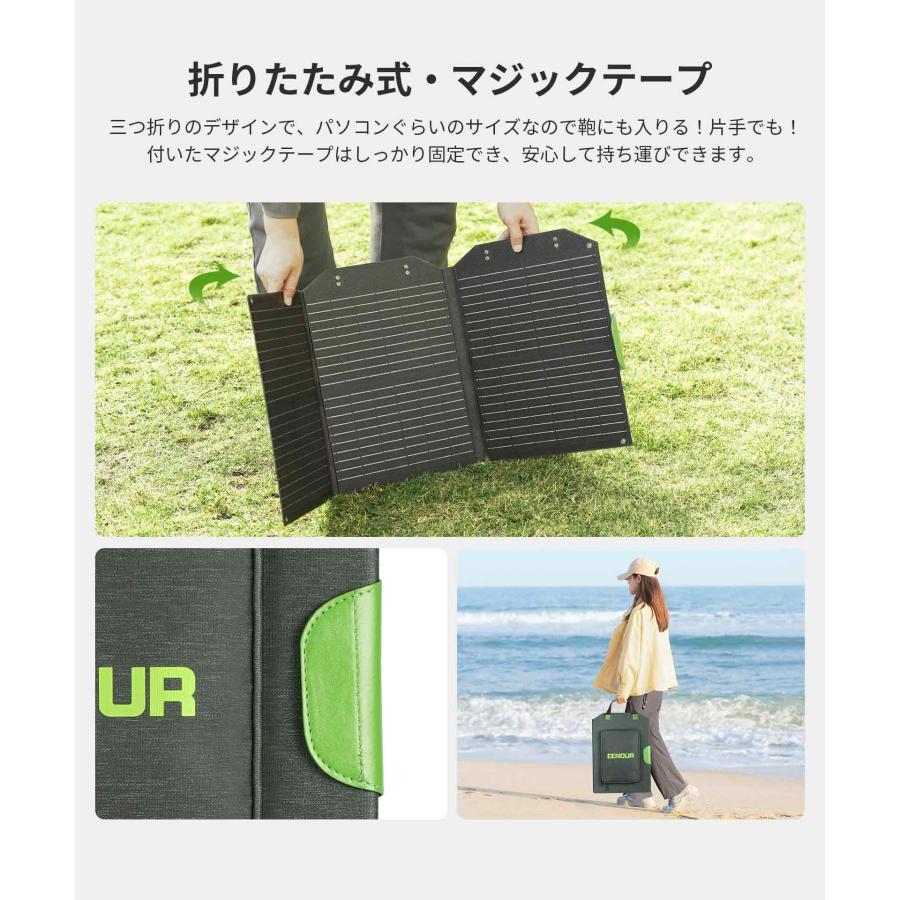 2024年新型 EENOUR ソーラーパネル60w 22%転換率 折りたたみ式 2024年新型 EENOUR ソーラーパネル60w 22%転換率 折りたたみ式