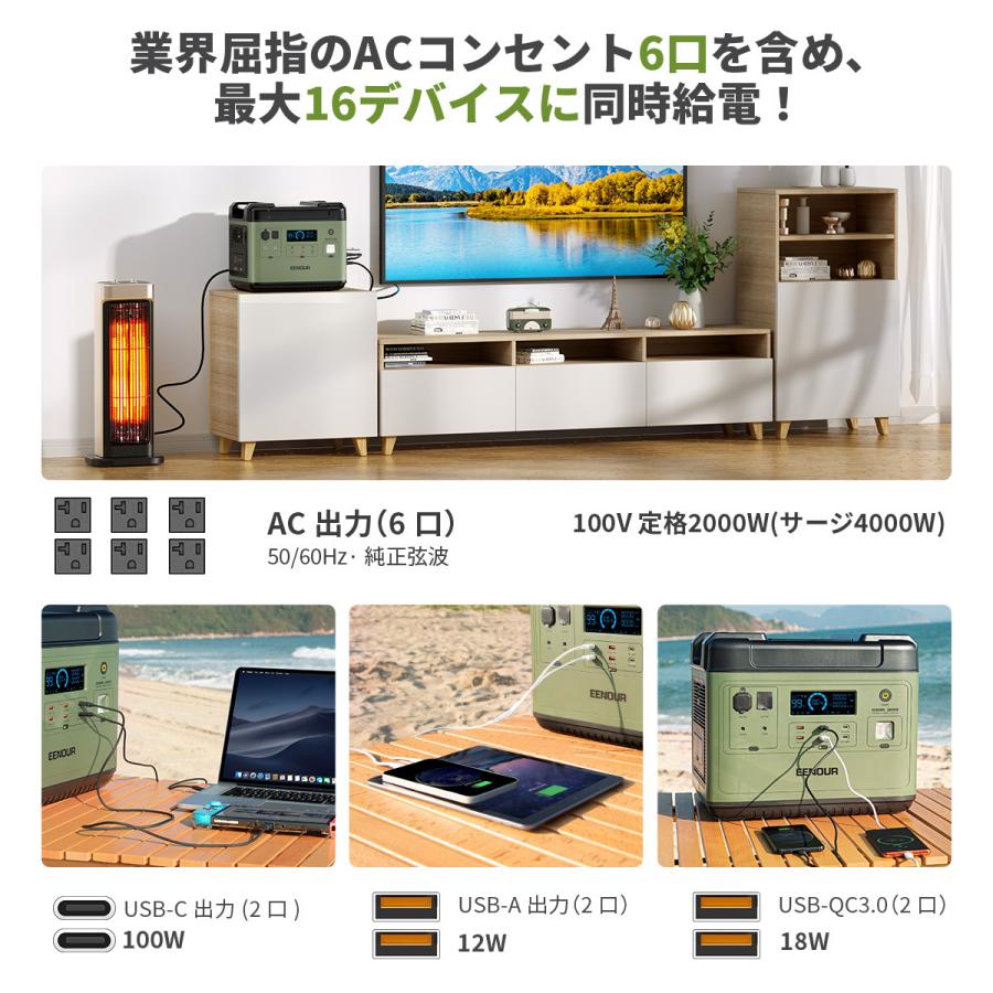 1/15日まで本月最大OFF」EENOUR P2001 4000W ポータブル電源 625,600mAh/2000Wh UPS機能 リン 酸鉄リ ソーラーパネル400W 蓄電池 発電機 バッテリー :1791201001set400W:EENOUR公式 Yahoo!ショップ - 通販 - Yahoo!ショッピング 1/15日まで本月最大OFF」EENOUR P2001 4000W ポータブル電源 625,600mAh/2000Wh UPS機能 リン 酸鉄リ ソーラーパネル400W 蓄電池 発電機 バッテリー :1791201001set400W:EENOUR公式 Yahoo!ショップ - 通販 - Yahoo!ショッピング