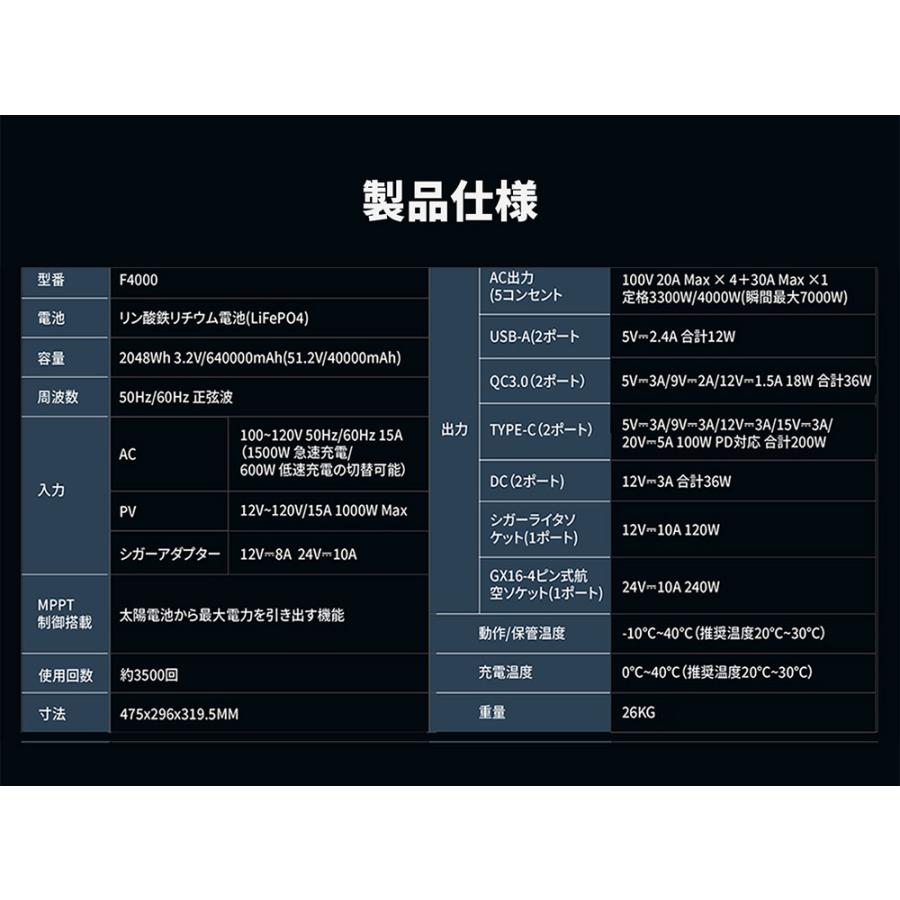 EENOUR 「在庫最後2点!」EENOUR F2000 F4000 ポータブル電源 EENOUR 「在庫最後2点!」EENOUR F2000 F4000 ポータブル電源