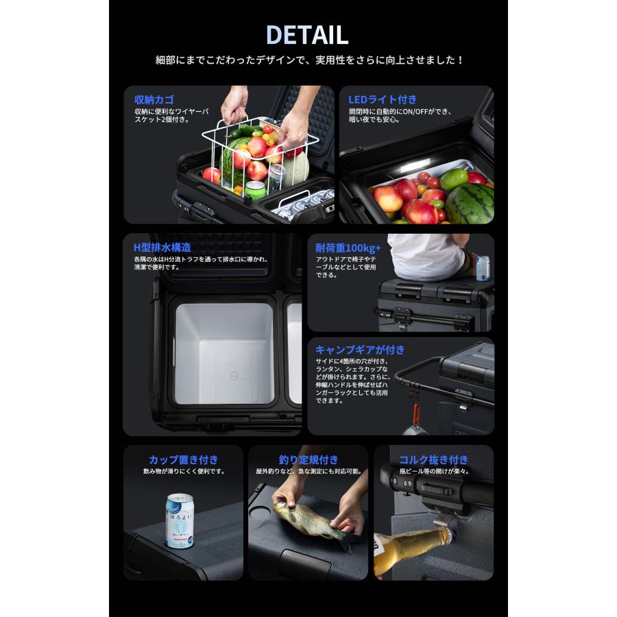 JESIMAIK ☆月末SALE!P10UP☆ ポータブル冷蔵庫 E45/E55 45L JESIMAIK ☆月末SALE!P10UP☆ ポータブル冷蔵庫 E45/E55 45L