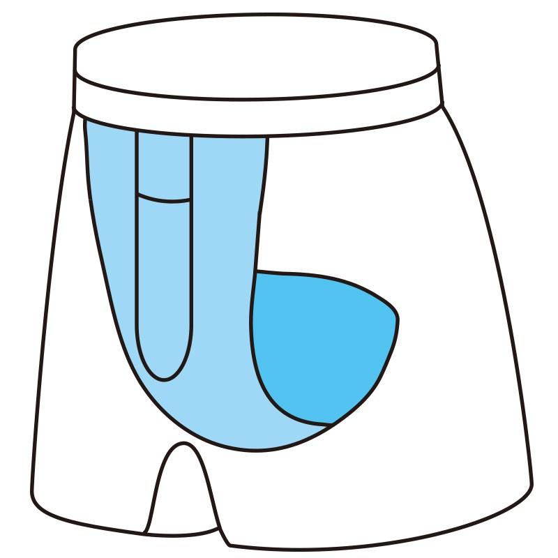 紳士安心快適ニットトランクス【吸水量100cc】 38171 グレー　M/L/LL すばやく吸水してベタつかずいつもサラサラ　ケアファッション　 | ケアファッション・アクティブ | 02