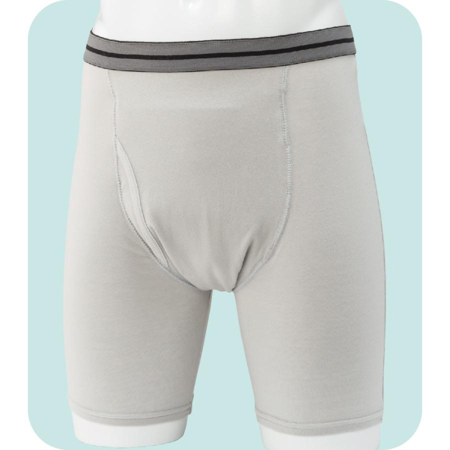 紳士安心快適ボクサーブリーフ 【吸水量300cc】38296b 【3L/4L/5L】特殊な縫製で横モレしにくい安心タイプ　ケアファッション　 | ケアファッション・アクティブ | 02