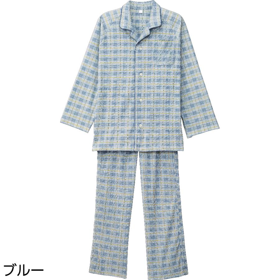 紳士ワンタッチテープ＋フルオープンパジャマ 38717   送料無料！!手際良くサポートできる ケアファッション　 | ケアファッション・アクティブ | 02