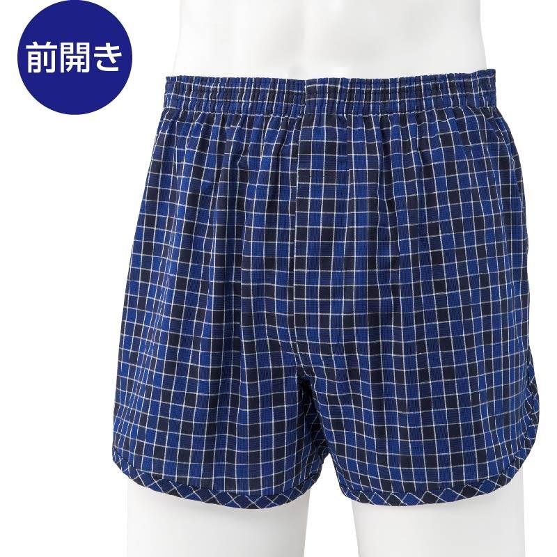 紳士安心快適トランクス 【吸水量80cc】38845　サックス　M L LL　肌にフィットする吊り式の５層構造！　ケアファッション | ケアファッション・アクティブ | 01