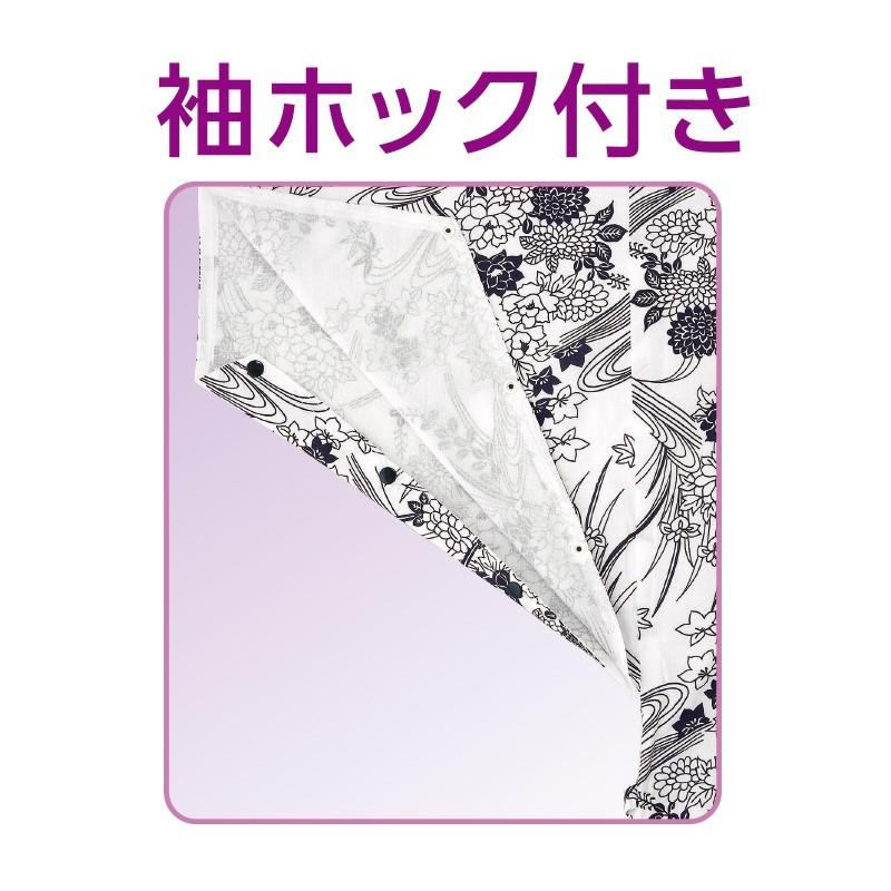 婦人らくらくガーゼねまき 38865 午前注文〜当日出荷! 送料無料！帯を使わず、着脱がしやすいねまき　袖にホック付 ケアファッション | ケアファッション・アクティブ | 03