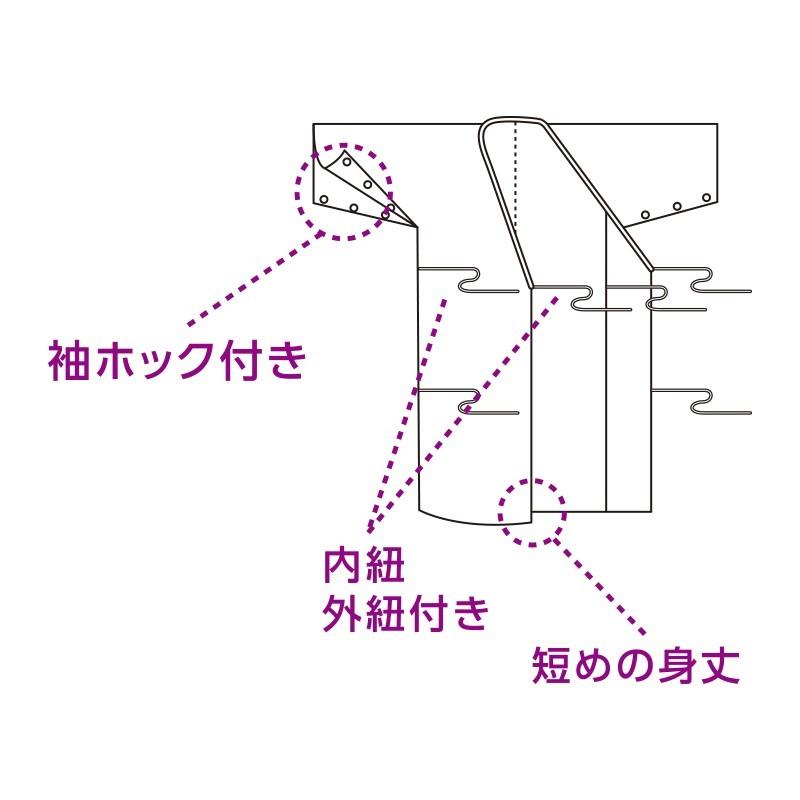 婦人らくらくガーゼねまき 38865 午前注文〜当日出荷! 送料無料！帯を使わず、着脱がしやすいねまき　袖にホック付 ケアファッション | ケアファッション・アクティブ | 04