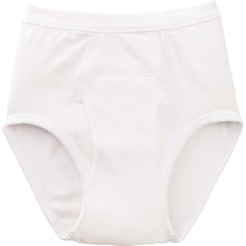 紳士安心快適ブリーフ(2枚組) 38907 【M〜LL】ホワイト・グレー　　ケアファッション |  | 01