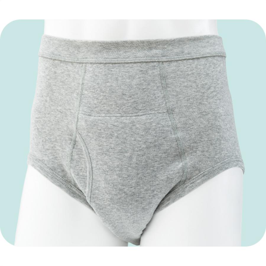 紳士安心快適ブリーフ(2枚組) 38907 【3l/4l/5L】グレー　 ケアファッション | ケアファッション・アクティブ | 03