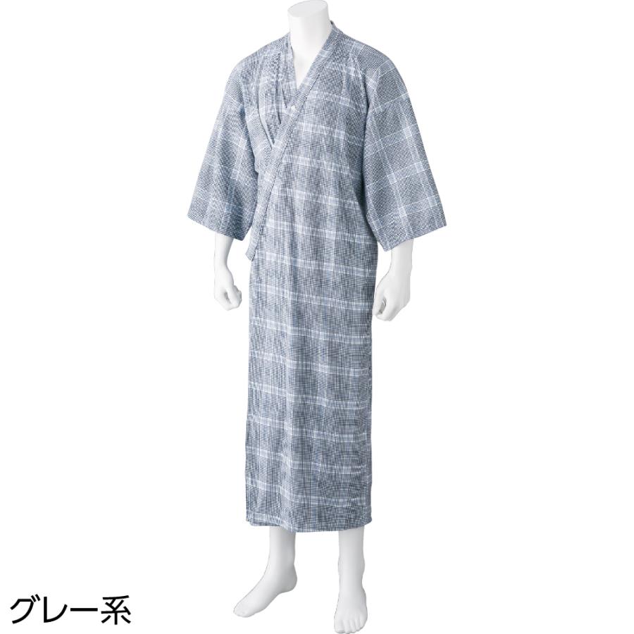 紳士ヒモなし楽々！やわらかワンタッチねまき 800228 午前注文〜当日出荷!送料無料　帯や紐を使用しない、お着替えに画期的なねまきケアファッション | ケアファッション・アクティブ | 02