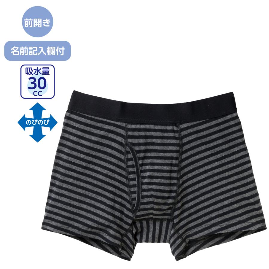 紳士安心快適ボクサーブリーフ800422 おしゃれなボーダー柄  注文〜即日出荷！送料無料　NEW！ | ケアファッション・アクティブ
