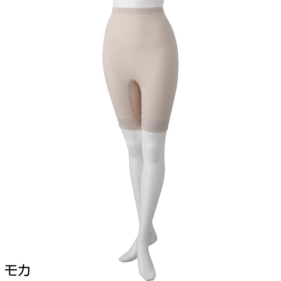婦人5分丈ボトム 800492 柔らかな風合いのエジプト綿100％の肌着、肌がレースにふれないやさしい仕様   ケアファッション | ケアファッション・アクティブ | 01