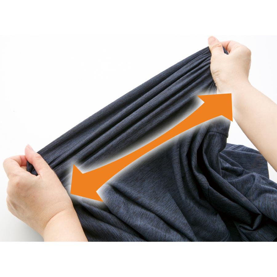 紳士のびのびラクラク裏起毛8分袖ホックインナー 800512 伸びる生地の裏起毛素材で暖かく快適な着心地、着脱もらくらく ケアファッション |  | 05