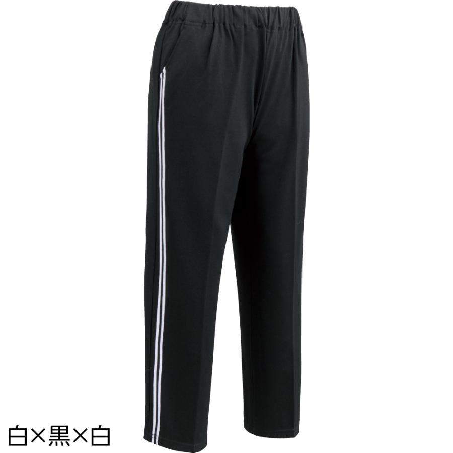 婦人おしりスルッとらくらくライン入りパンツ 820487 サイドに入ったラインがスタイリッシュでおしゃれ。ケアファッション | ケアファッション・アクティブ | 01