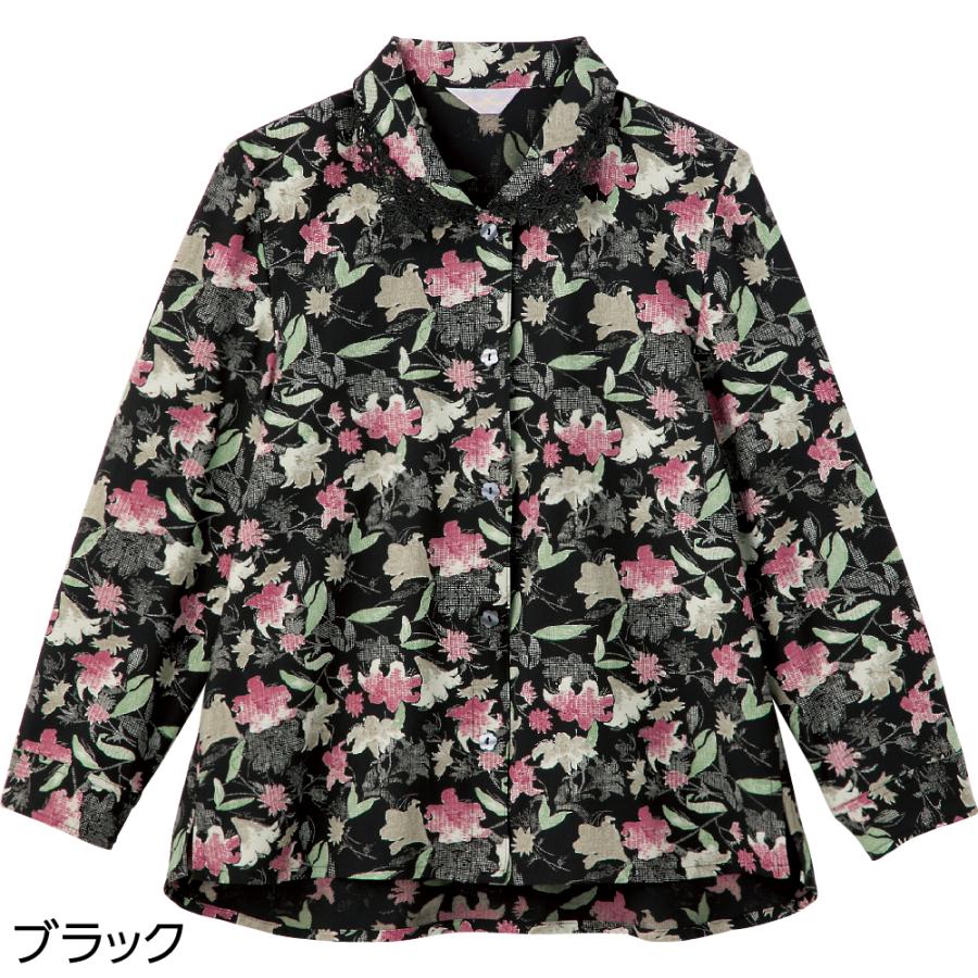 婦人ワンタッチテープ後ろ長めブラウス 820581 身幅ゆったりで着心地快適。　ケアファッション | ケアファッション・アクティブ | 02