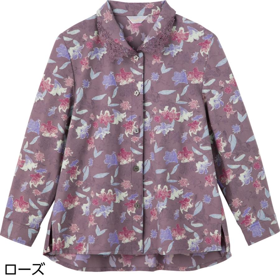 婦人ワンタッチテープ後ろ長めブラウス 820581 身幅ゆったりで着心地快適。　ケアファッション | ケアファッション・アクティブ | 03