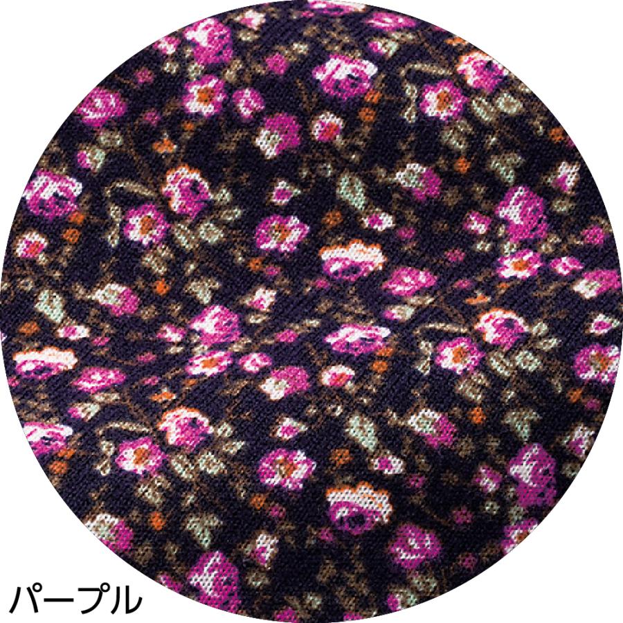 婦人斜め釦ホールピンタックブラウス 820648 Ｍ〜Ｌ 目を惹く華やかな花柄。　ケアファッション |  | 06