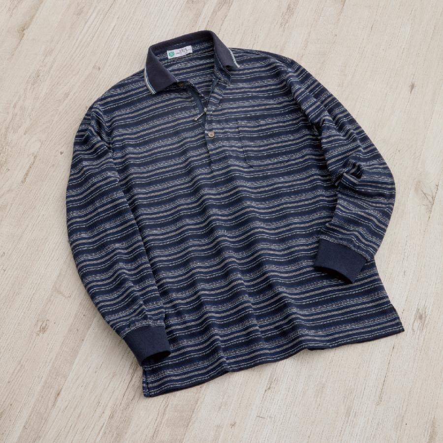 紳士麻混隠れファスナーポロシャツ 821366 春夏にぴったりな麻混素材  ケアファッション | ケアファッション・アクティブ | 04