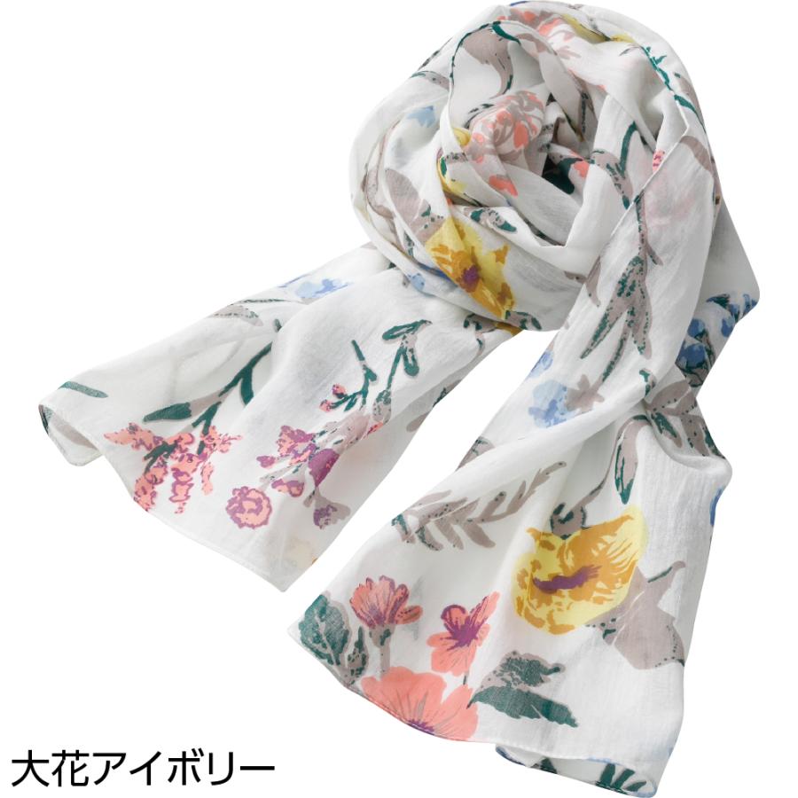 婦人花柄ストール 821804 いつものコーデにプラスワン！おしゃれに首元カバーもできます  ケアファッション | ケアファッション・アクティブ | 02