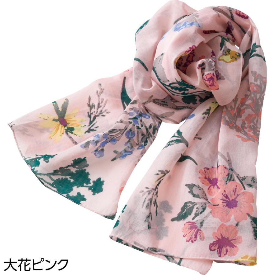 婦人花柄ストール 821804 いつものコーデにプラスワン！おしゃれに首元カバーもできます  ケアファッション | ケアファッション・アクティブ | 05